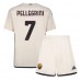 Maillot de foot AS Roma Lorenzo Pellegrini #7 Extérieur vêtements enfant 2023-24 Manches Courtes (+ pantalon court)